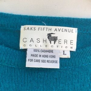 Sals Fifth Avenue Cashmere Collection Sweater. L.